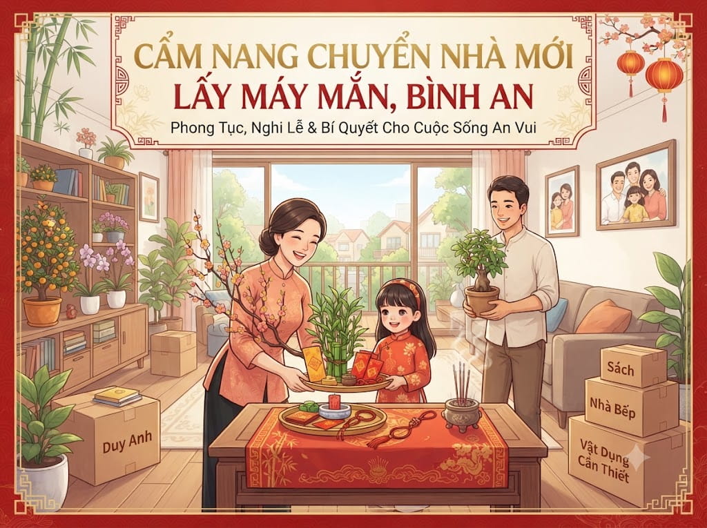 Cẩm Nang Chuyển Nhà Mới Lấy Máy Mắn, Bình An